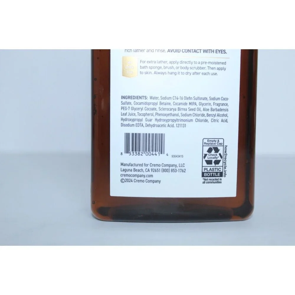Cremo Body Wash - Silver Water & Birch - 16 fl oz‎ (473 ml) New